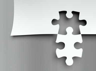 Matching puzzle pieces, complement metaphor clipart