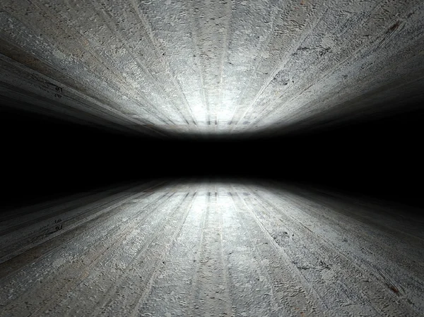 Podłoga i sufit wykonane z grunge tekstur tła paneli metalowych — Zdjęcie stockowe