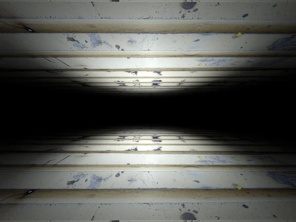 Pavimento e soffitto realizzati in pannelli metallici texture di sfondo — Foto Stock