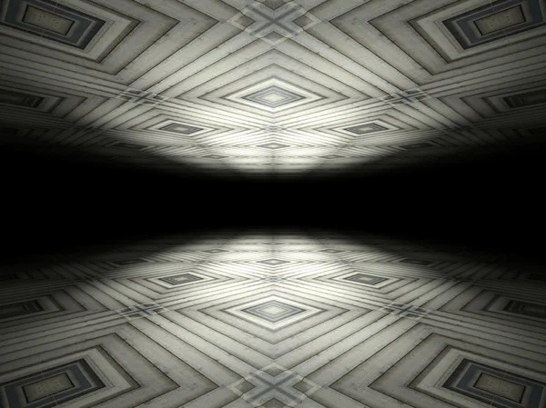 Vloer en plafond oneindige abstracte achtergrond textuur — Stockfoto