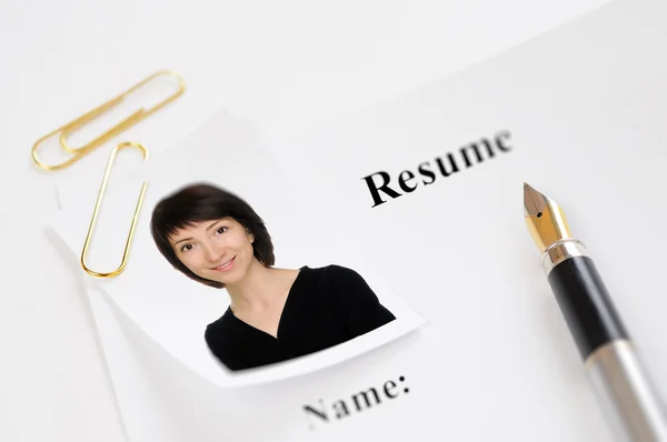 Resume — Stock Photo, Image