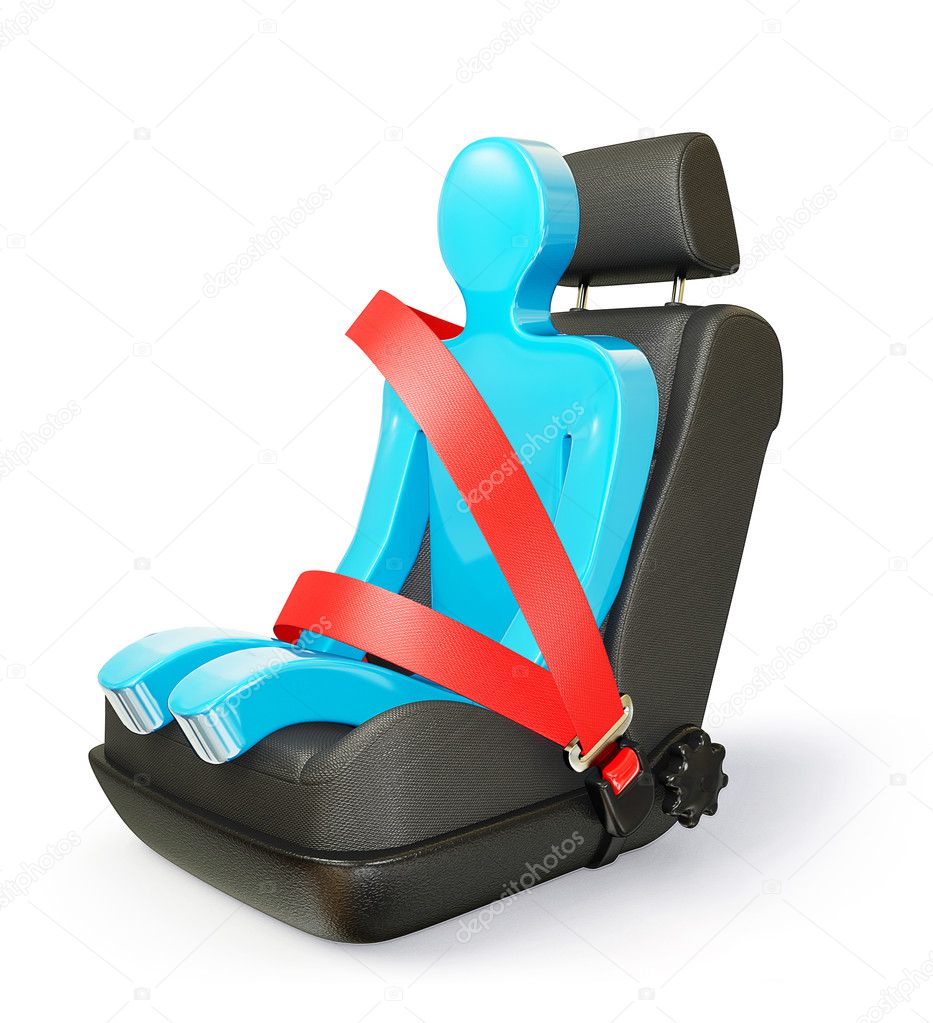 Car chair isolated on a white background