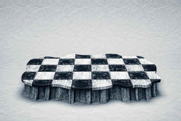 Checkered podium — Stock Photo, Image