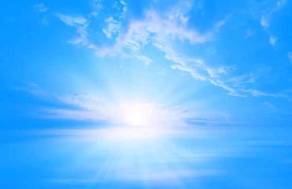 Puesta de sol azul — Foto de Stock