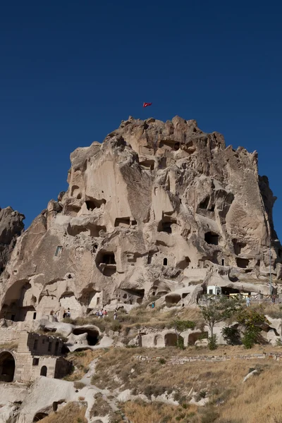 터키의 카파도키아에 있는 동굴 도시 — 스톡 사진
