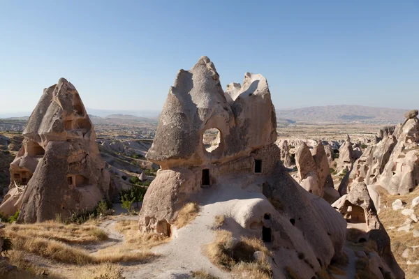 stock image Cave city in Cappadocia, Turkey