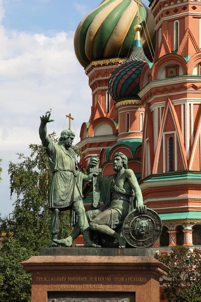 stock image Monument to Minin and Pozharsky. Moscow, Russia