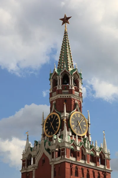 Moscow. Spasskaya Tower Top — Stock Photo, Image