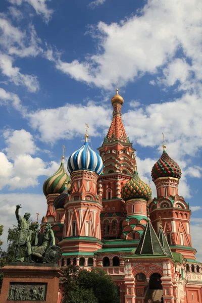 聖ワシリー寺院。モスクワ、ロシア、赤の広場 — ストック写真
