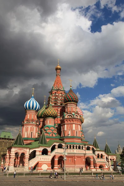 圣巴兹尔大教堂。莫斯科红场 — 图库照片