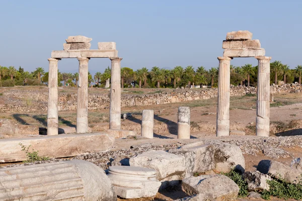 Antiche rovine Hierapolis. Turchia — Foto Stock