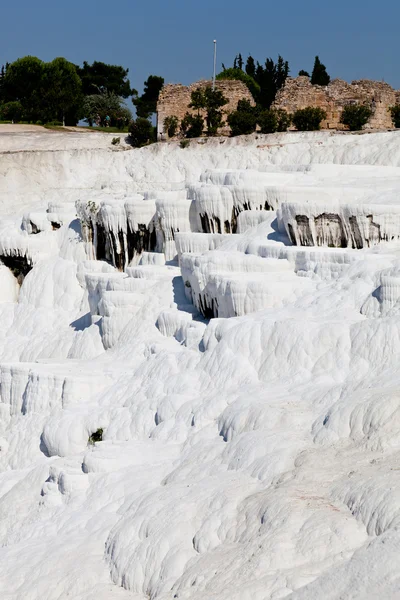 stock image Travertine pools and terraces at Pamukkale, Turkey