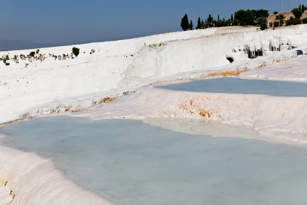 Stock image Travertine pools and terraces at Pamukkale, Turkey