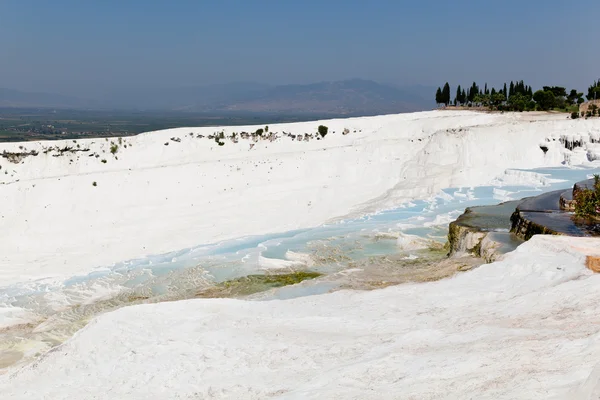 stock image Travertine pools and terraces at Pamukkale, Turkey