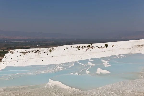 stock image Travertine pools and terraces at Pamukkale, Turkey