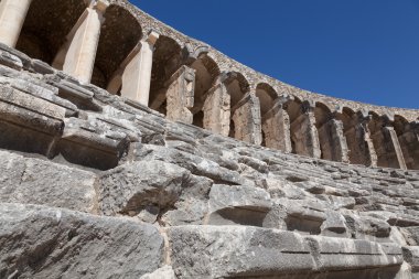 Ancient theatre of Aspendos in Turkey clipart