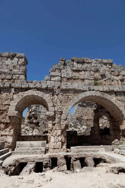 Starożytne ruiny perge Turcja — Zdjęcie stockowe