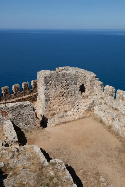 Zamek w Alanii. Turcja — Zdjęcie stockowe