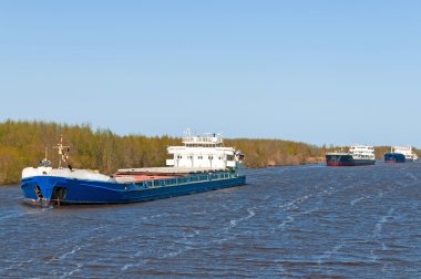 The tanker waits for loading clipart