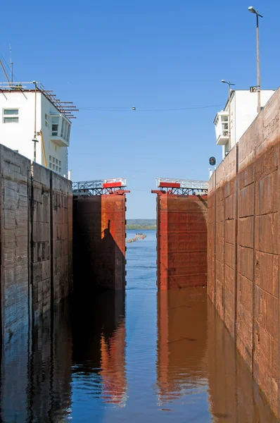 stock image Sluice of the channel Volga-Don Lenin's name