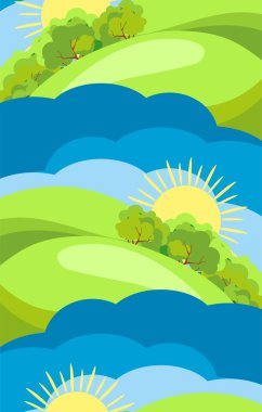 Seamless nature of the countryside image clipart