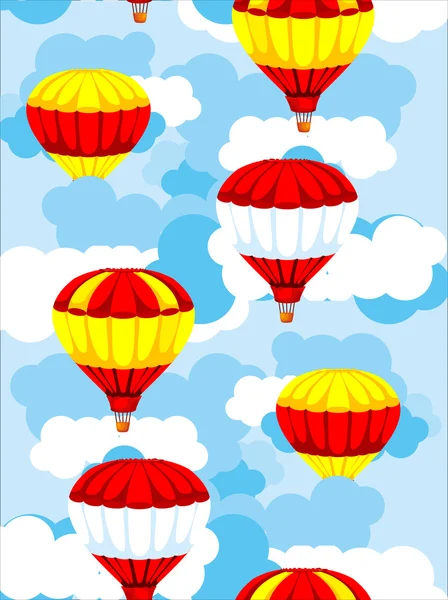 Бесшовный фон воздушных шаров — стоковый вектор