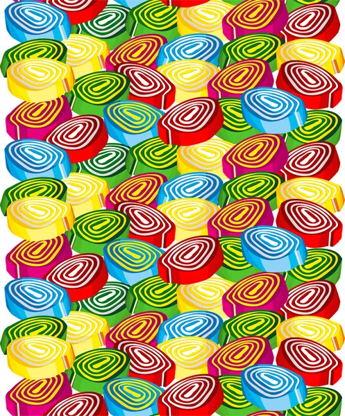 Seamless background marshmallow sweets — Stock Vector