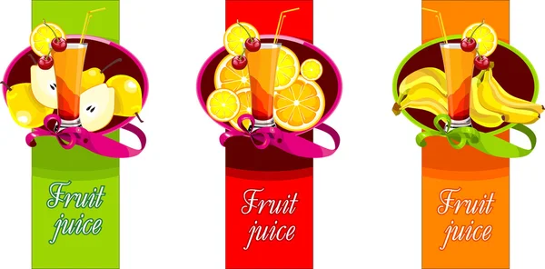 Suco de fruta — Vetor de Stock