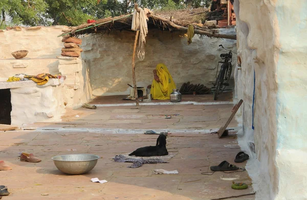Backyard in India — Stock Photo, Image