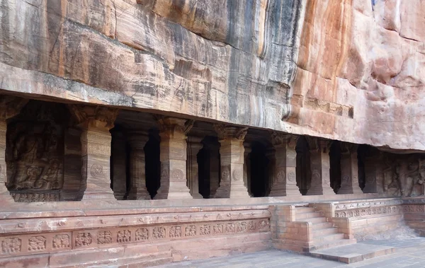 Dettaglio dei Templi delle Grotte di Badami — Foto Stock