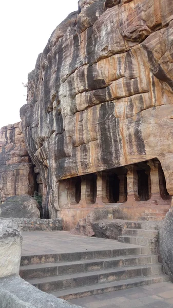 stock image Detail of the Badami Cave Temples