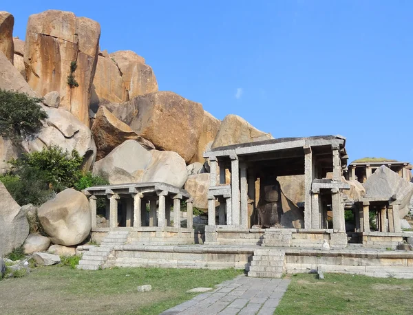 Tempio di Nandi a Vijayanagara — Foto Stock