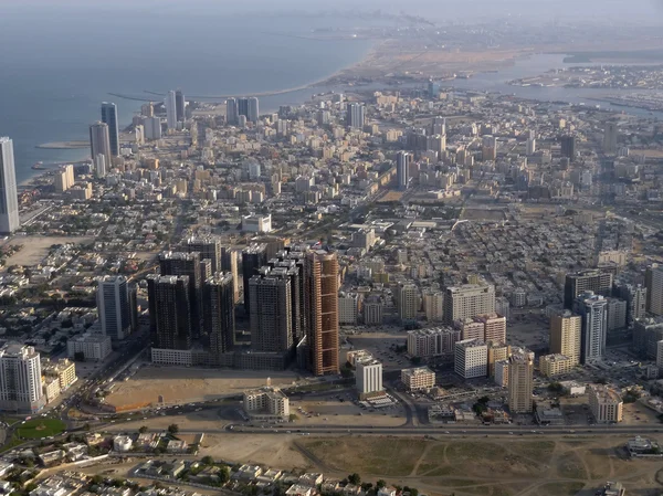 Вид с воздуха Дубая — стоковое фото
