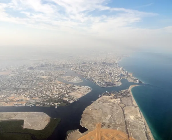 Widok z lotu ptaka Dubai — Zdjęcie stockowe