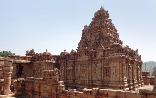 在 pattadakal 寺 — 图库照片