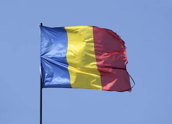 Bandeira romena — Fotografia de Stock