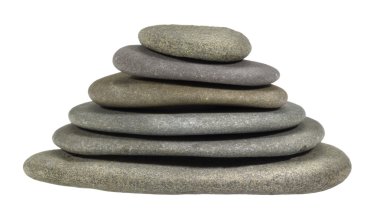 Stacked flat pebbles clipart