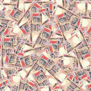 Indian rupees seamless texture clipart