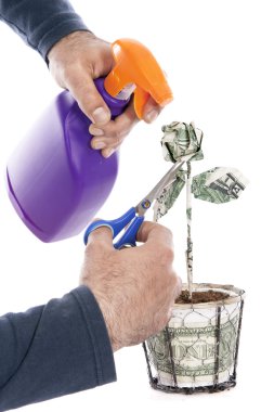 Taking care of the economy clipart