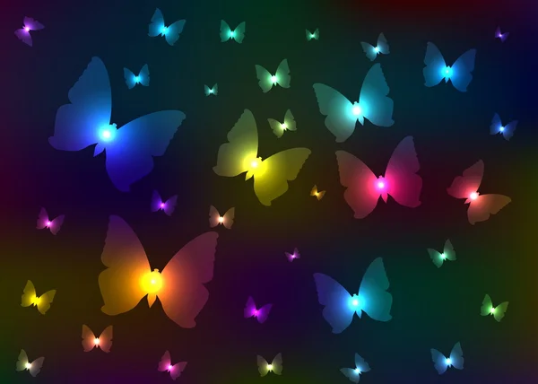 stock image Abstract shone butterflies