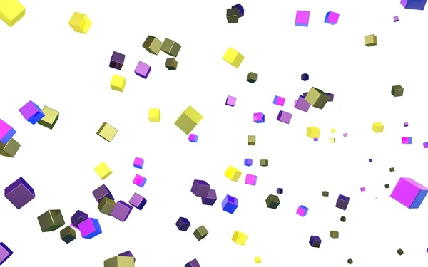 Abstract cubes in flight — Stock Photo, Image