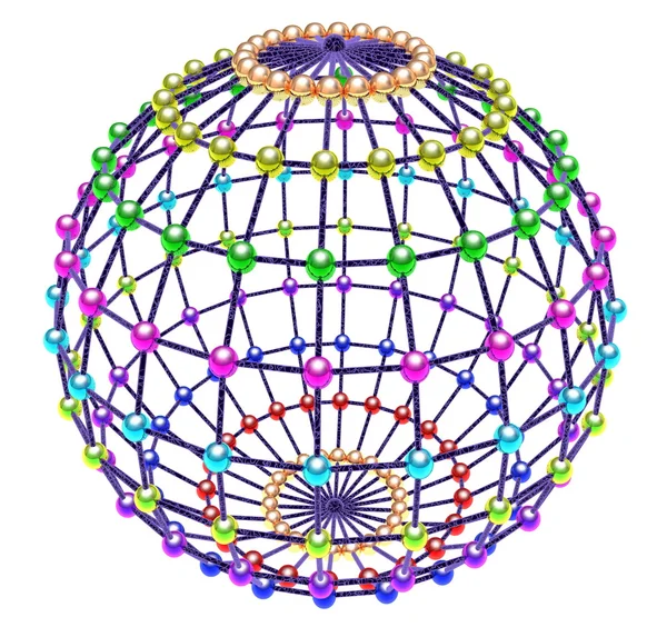 Sphères de verre multicolores abstraites — Photo