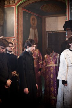 Moskova - 14 Mart: Ortodoks ayini ile Piskopos cıva yüksek