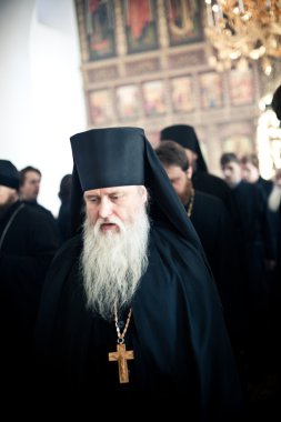 Moskova - 14 Mart: Ortodoks ayini ile Piskopos cıva yüksek