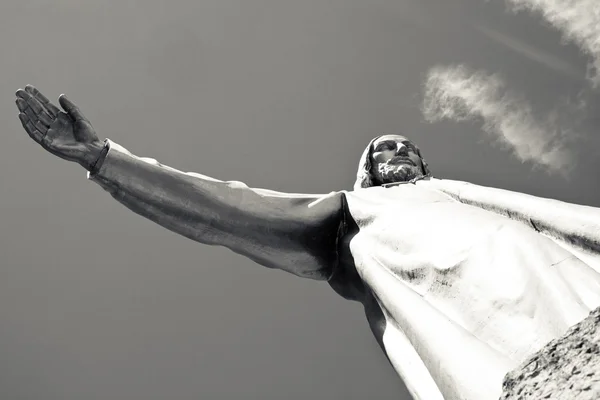 stock image Statue of Jesus Christ with outspread hand