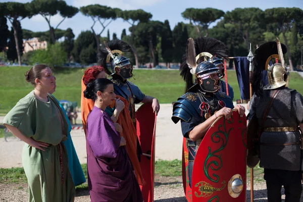 stock image Roman legionaries