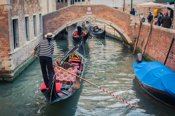 In Venice gondolas — Stock Photo, Image