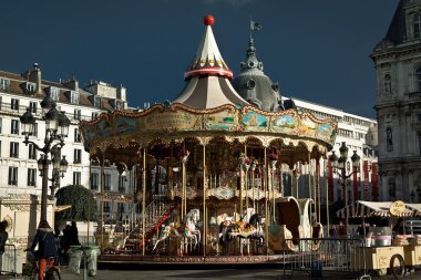 Carousel in Paris clipart