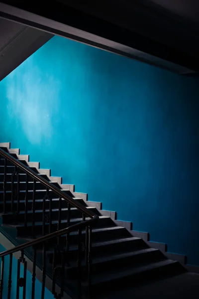Escadaria azul — Fotografia de Stock