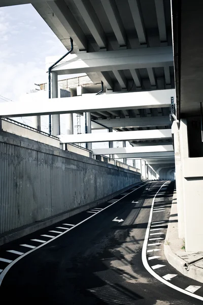 Road under the bridge — Stock Photo, Image